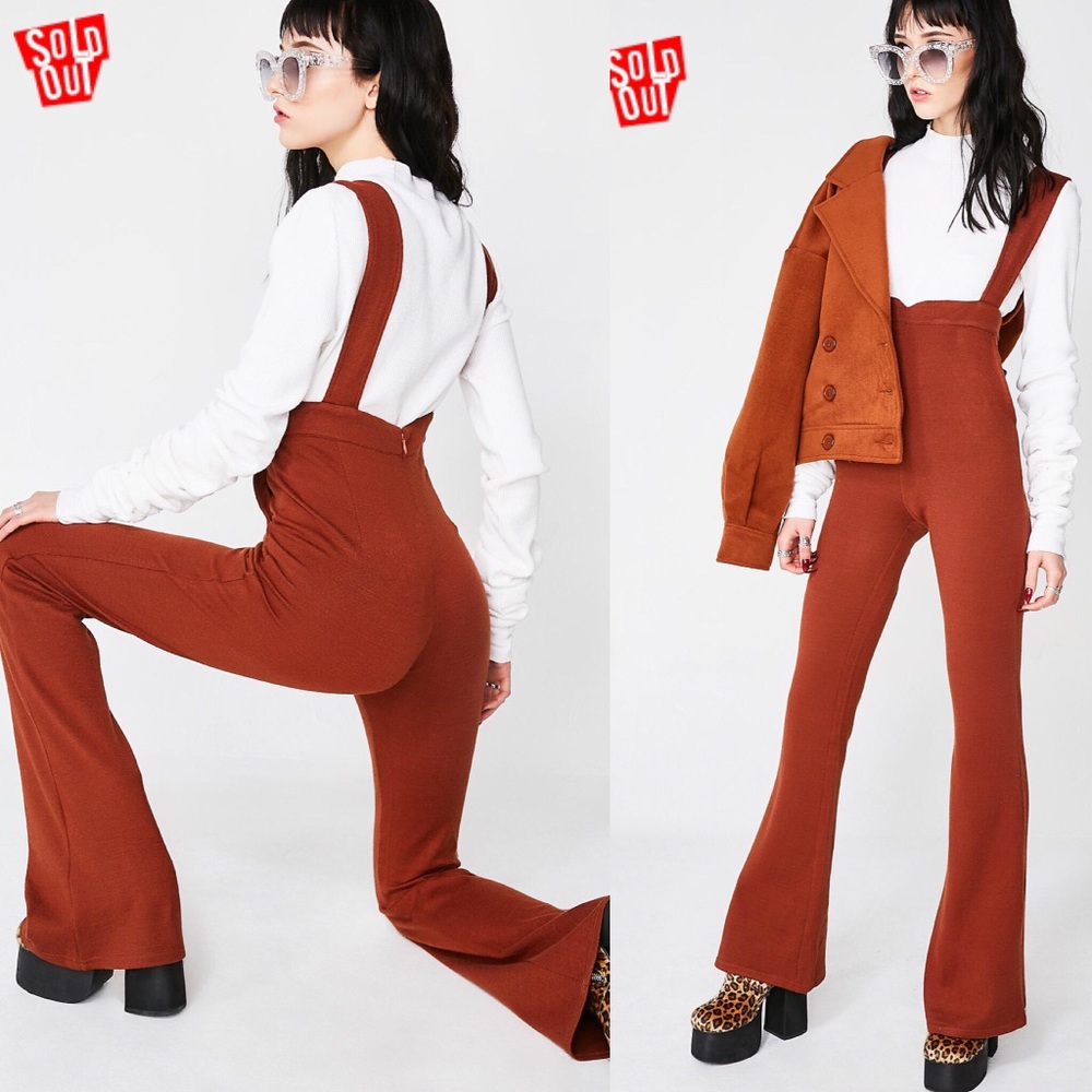NWT Wild Honey Foxy AF Suspender Overalls